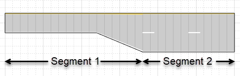 Original road with lane add