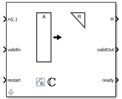 Complex Partial-Systolic Q-less QR Decomposition block