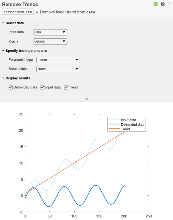 Remove Trends task in Live Editor