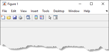 Figure that displays the default toolbar and another empty toolbar below it.