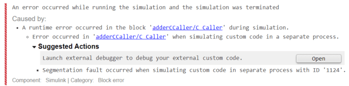 Debug Custom C/C++ Code - MATLAB & Simulink