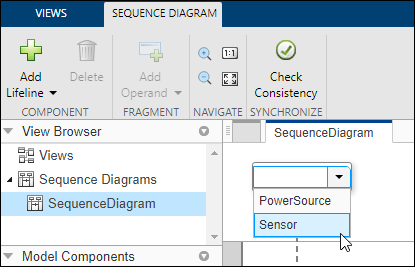 A sequence diagram with one sensor lifeline.