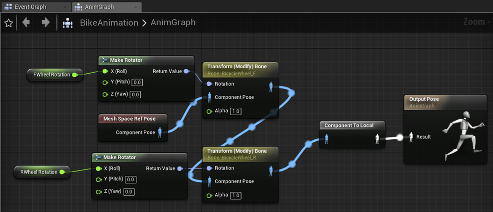 Unreal Editor blueprint connections