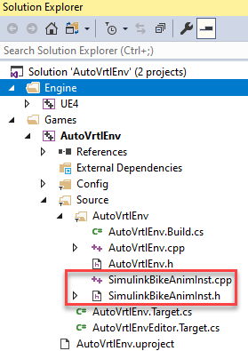 Visual studio solution explorer