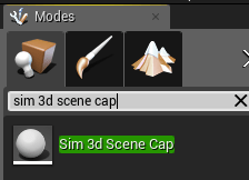 Unreal Editor Modes tab