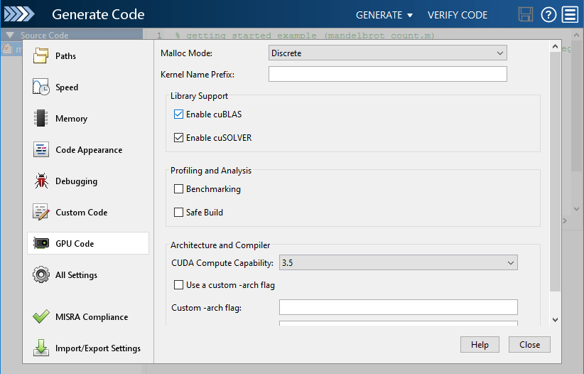 Code generator