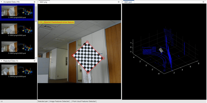 Lidar Camera Calibrator Calibration Tab