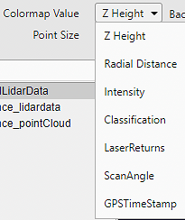 Colormap Value options