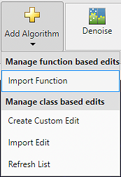 Add Algorithm drop-down