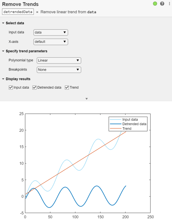 Remove Trends task in Live Editor