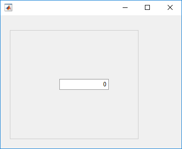 A numeric edit field in a panel container.