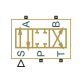 4-Way Directional Valve block