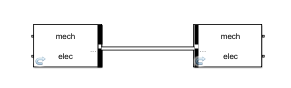 Connection line between two rigid Simscape Bus blocks