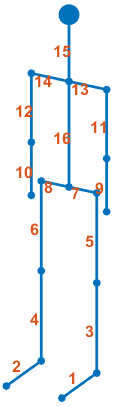 Pedestrian body segments