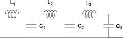 2-port LC lowpass tee network