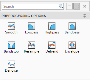 Signal Analyzer preprocessing options