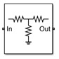 Attenuator block icon with Simulate noise is set to off.