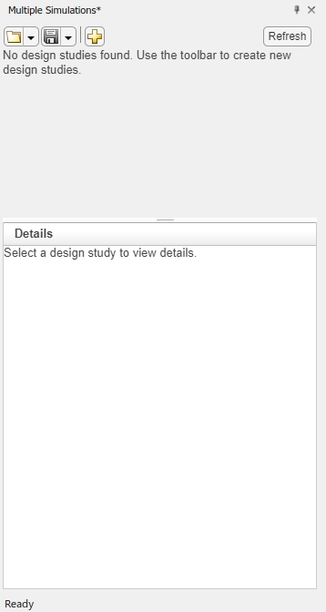 Image of the Multiple Simulations panel