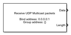 UDP Receive block