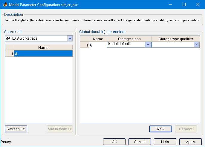 Image of inline parameter configuration