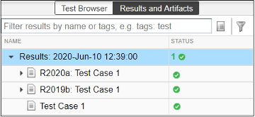 Test results hierarchy for multiple releases.