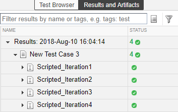 Iteration results hierarchy