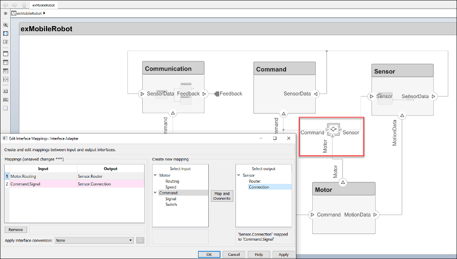 Many to one use of interface adapter and mappings.