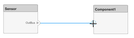 Creating a port upon connecting a port to a component without ports.