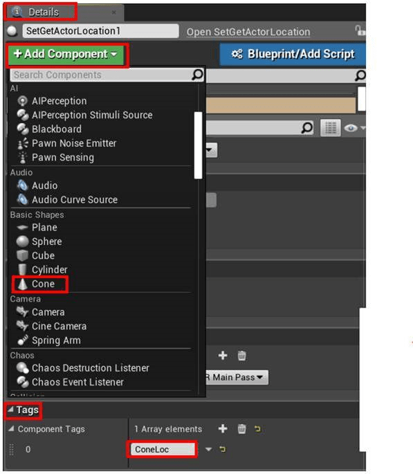 Unreal Editor add component