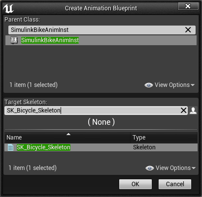 Unreal Editor create animation blueprint