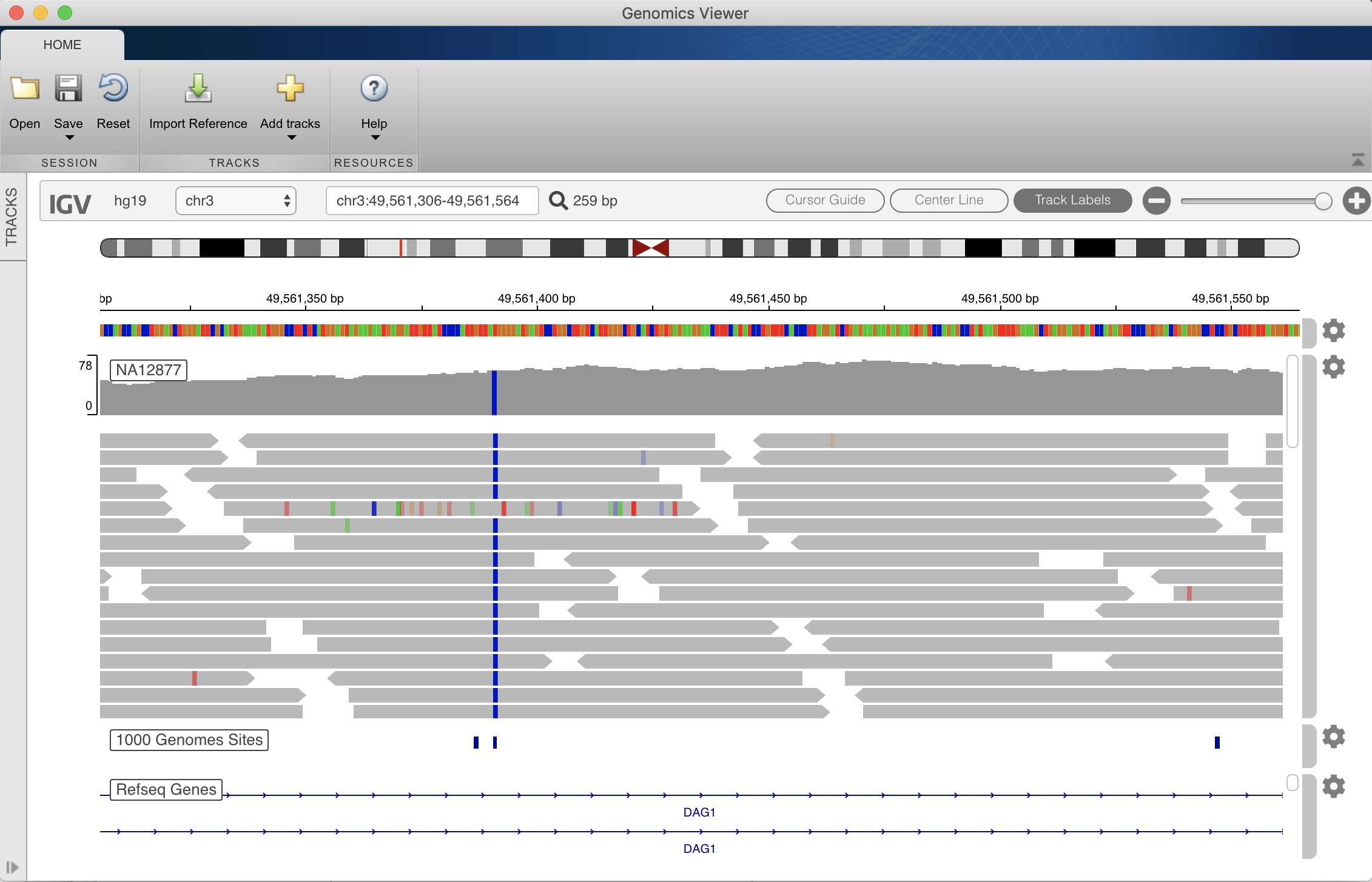 Genomics Viewer app