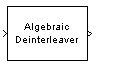 Algebraic Deinterleaver block