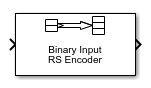 Binary-Input RS Encoder block