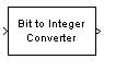 Bit to Integer Converter block