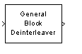General Block Deinterleaver block