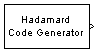 Hadamard Code Generator block