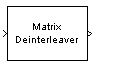 Matrix Deinterleaver block