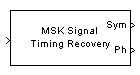 MSK-Type Signal Timing Recovery block