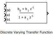 Discrete Varying Transfer Function block