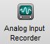 Analog Input Recorder button