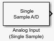 Analog Input (Single Sample) block