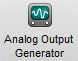 Analog Output Generator button