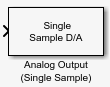 Analog Output (Single Sample) block