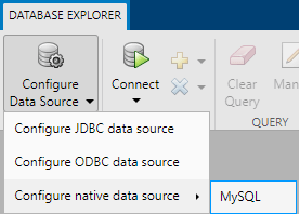 Configure MySQL native interface data source