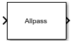 Allpass Filter block