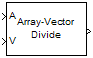 Array-Vector Divide block