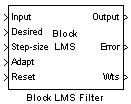 Block LMS Filter block