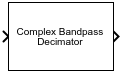 Complex Bandpass Decimator block