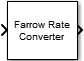 Farrow Rate Converter block