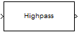 Highpass Filter block